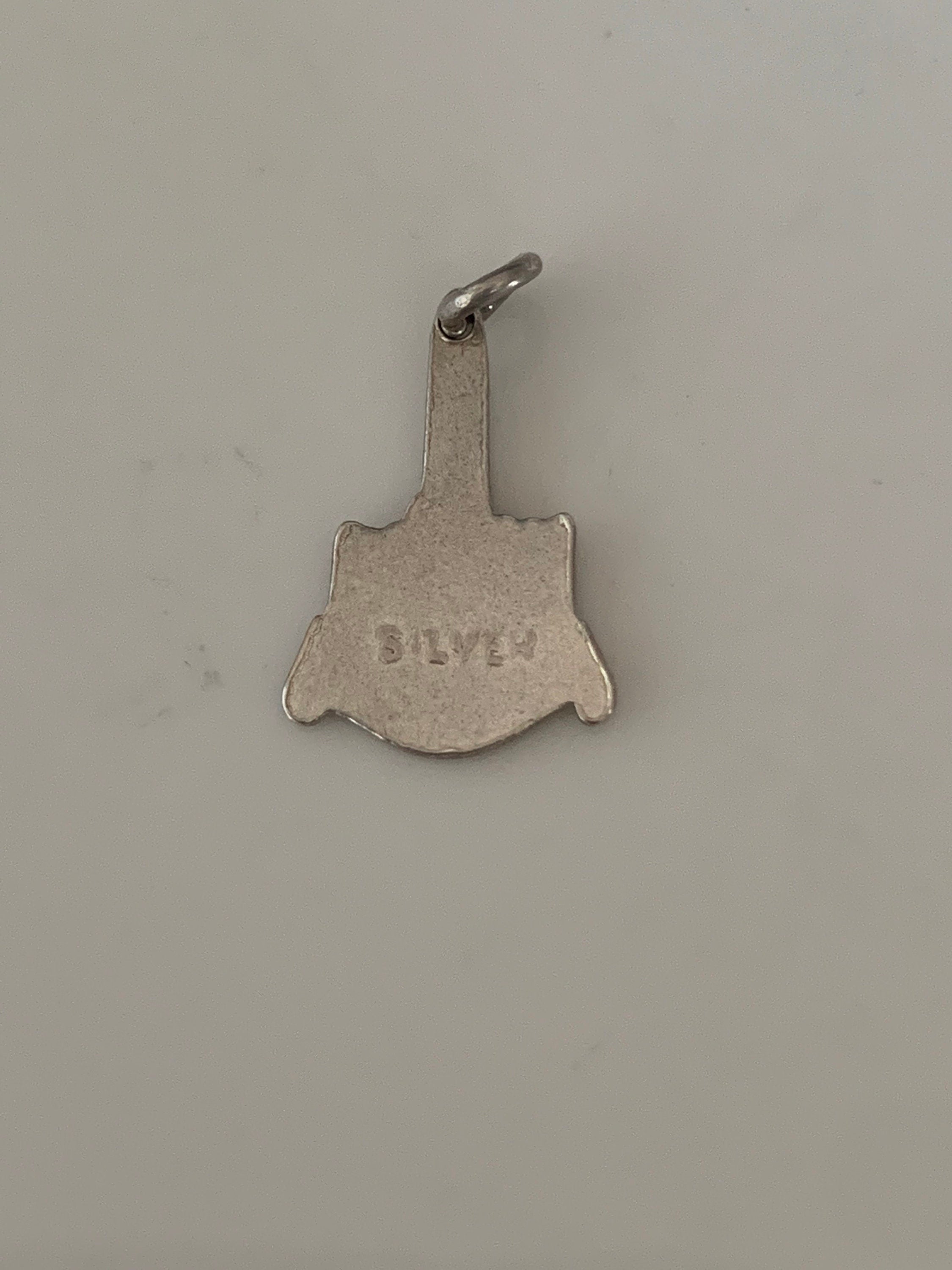 Silver 925 hallmarked tiny Blackpool vintage pendant. Memorable pendant. Collectible gift unisex.