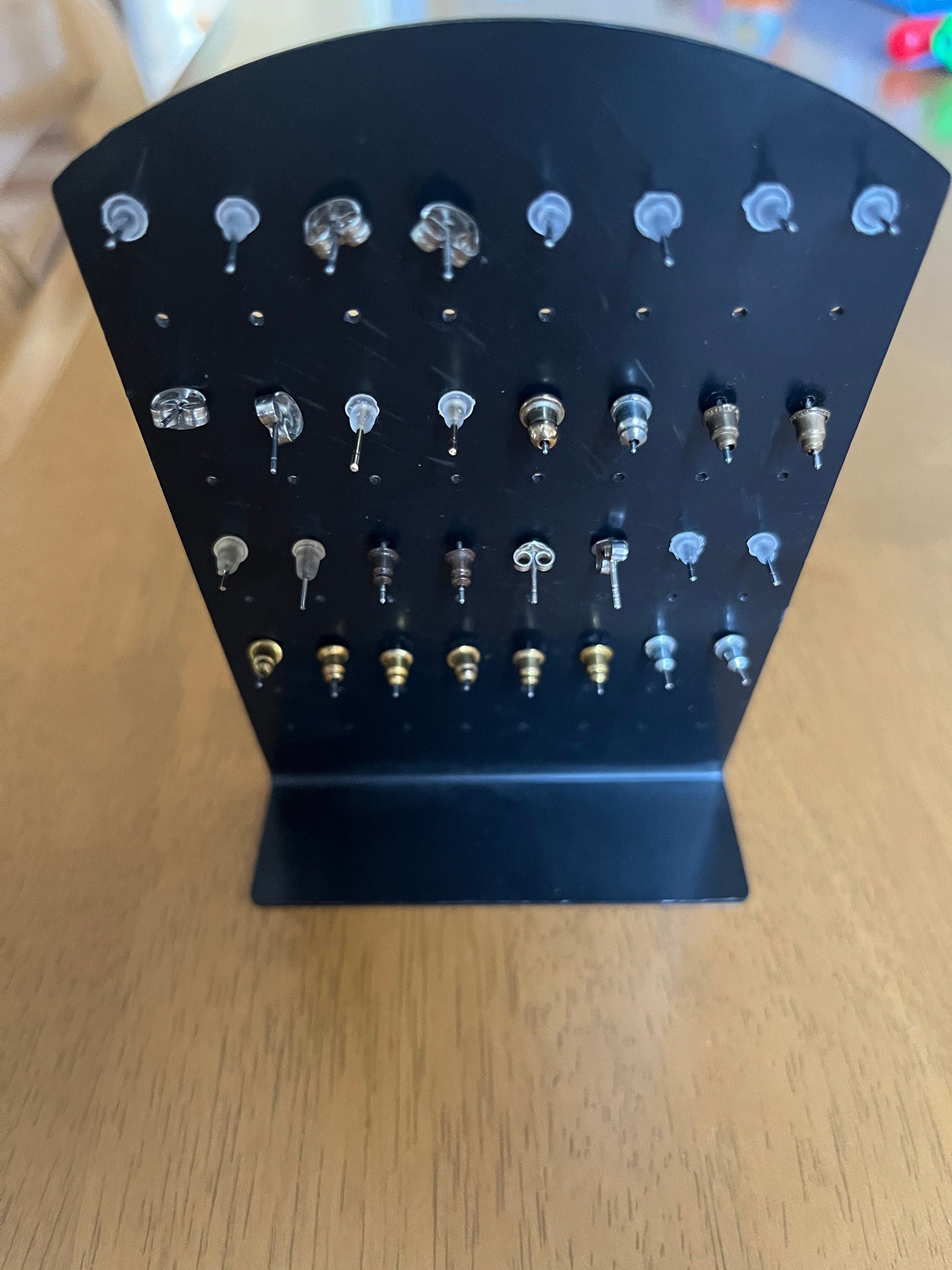 Small collection of 16 tiny vintage stud earrings in good condition. Colourful various stud earrings for a lady or unisex. Gift for her.